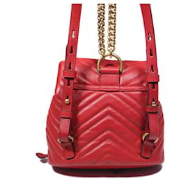 Gucci-Mini sac à dos Gucci Marmont-Rouge