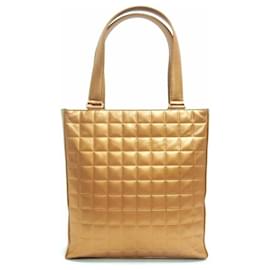 Chanel-Chanel Tote Bag Gold Beige Metallic-Golden