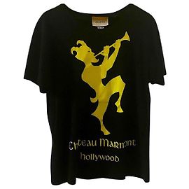 Gucci Rare Chateau Marmont Floral Tee Black