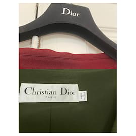 Dior-Sleeveless jacket Dior bar-Dark red