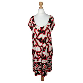 Diane Von Furstenberg-DvF vintage Ayuka silk dress ginko pattern-Multiple colors