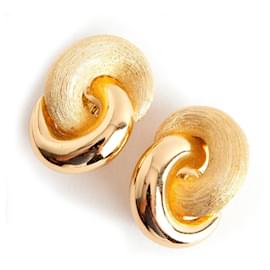 Christian Dior-Orecchini a clip Christian Dior a spirale-D'oro