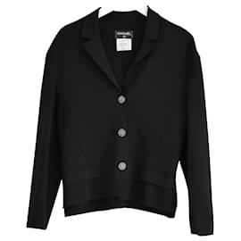 Chanel schwarze Strickjacke Schwarz