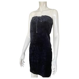 Christian Dior-Velvet tube dress-Black