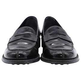 Tod's-Tod's Loafers in Black Leather-Black