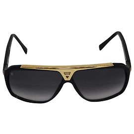 Louis Vuitton Evidence Sunglasses in Black Acetate Black