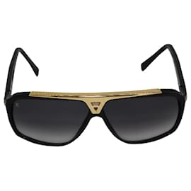 Louis Vuitton-Louis Vuitton Evidence Sunglasses in Black Acetate-Black