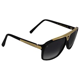 Louis Vuitton-Louis Vuitton Evidence Sunglasses in Black Acetate-Black