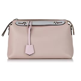 Fendi-Sacoche en cuir rose By The Way Fendi-Rose,Bleu,Bleu clair