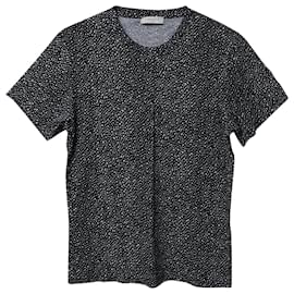 Sandro-Sandro Paris T-Shirt mit aufgedruckten Punkten aus schwarzer Baumwolle-Schwarz