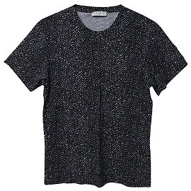 T-shirt Sandro Paris con Macchie Stampate in Cotone Nero Nero