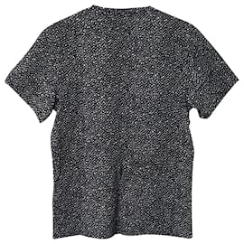 Sandro-Sandro Paris T-shirt with Printed Spots in Black Cotton-Black