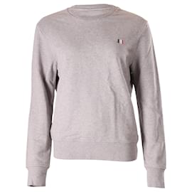 Ami Paris-Ami Paris Crewneck Sweatshirt in Gray Cotton-Grey