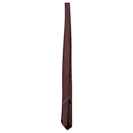 Salvatore Ferragamo-Salvatore Ferragamo Chain Printed Tie in Red Silk -Other