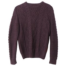 Barbour Cable Knit Sweater in Multicolor Wool Other Python print