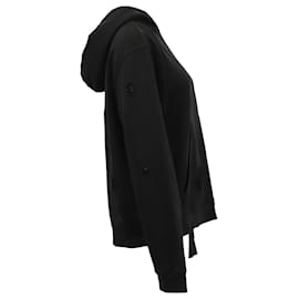 Sandro-Sandro Paris Sudadera con capucha desgastada de algodón negro-Negro