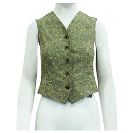 Mulberry Chaleco Vintage Estampado Verde Verde