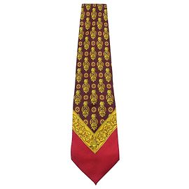 Gianni Versace Multicolor Print Silk Tie  Other