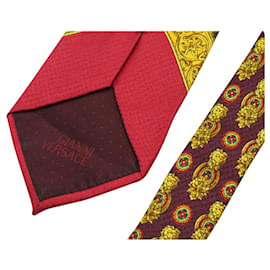Gianni Versace-Multicolor Print Silk Tie -Other