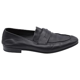 Ermenegildo Zegna-Ermenegildo Zegna Loafers in Black Leather-Black