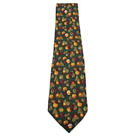 Valentino-Fruits Print Silk Tie-Other