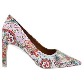Zimmermann Printed Woven Pumps in Multicolor Linen Other