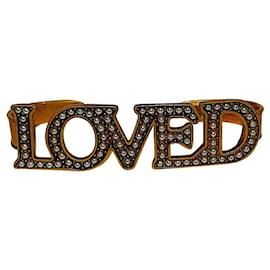 Gucci 2018 Brazalete con la palma de Swarovski "Loved" Gold hardware