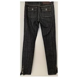 Black denim - jeans espadrilles Louis Vuitton Black size 36 EU in Denim -  Jeans - 11793502