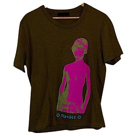 Alexander Mcqueen 04 Camiseta de archivo AW Caqui