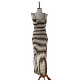 Vestido largo de verano con rayas de lyocell Day Birger & Mikkelsen Multicolor