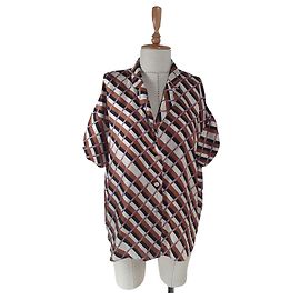Autre Marque Camisa de seda a rayas Second Female L Multicolor