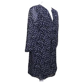 Diane Von Furstenberg Robe nuisette en soie DvF Aria Noir Multicolore
