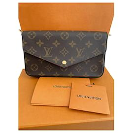 Louis Vuitton-Louis Vuitton felicie clutch-Brown