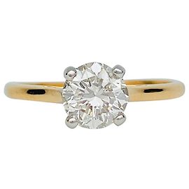 inconnue Diamond Solitaire 1,03 two gold carats. Other