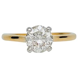 inconnue-Diamond Solitaire 1,03 two gold carats.-Other