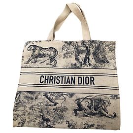 Christian Dior Sacolas Azul Bege