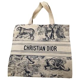 Christian Dior-Totes-Blue,Beige