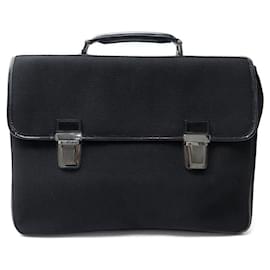 Fendi-NEW FENDI BAG BAG 7VR007 IN CANVAS & BLACK LEATHER BRIEFCASE NEW BAG-Black