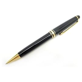 Montblanc-PENNA MONTBLANC MEISTERSTUCK PENNA CLASSICA IN RESINA PLACCATA ORO-Nero