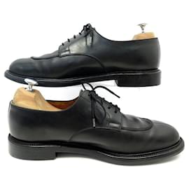 JM Weston-JM WESTON DERBY HALF HUNTING SHOES 598 9D 43 BLACK LEATHER SHOES-Black