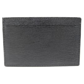 St Dupont-NEW ST DUPONT LEATHER CREDIT CARD HOLDER + LEATHER CARD HOLDER BOX-Black