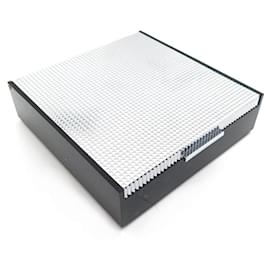 Lancel-CIGARETTE BOX LANCEL IN PLASTIC DIAMOND TIP WOOD CIGARETTE BOX BOX-Black