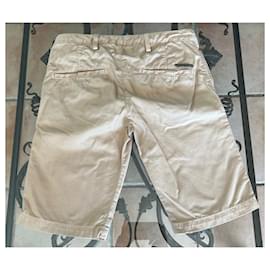Diesel-Boy Shorts-Beige,Silver hardware