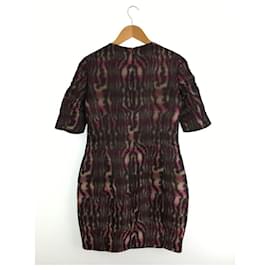 Christian Dior-Christian Dior Short sleeve dress / 38 / silk / BLK / total pattern-Black