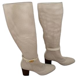 Christian Dior-Dior boots-Cream