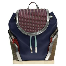 Christian Louboutin Explorafunk Backpack / Backpack / Leather / NVY Navy blue