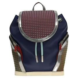 Christian Louboutin-Christian Louboutin Explorafunk Backpack / Backpack / Leather / NVY-Navy blue