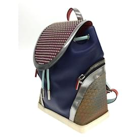 Christian Louboutin-Christian Louboutin Explorafunk Backpack / Backpack / Leather / NVY-Navy blue