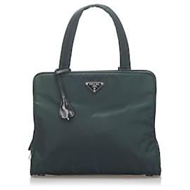 Prada-Prada Green Tessuto Handbag-Green,Dark green