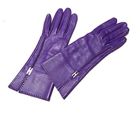 Hermès-Hermès Gloves-Purple